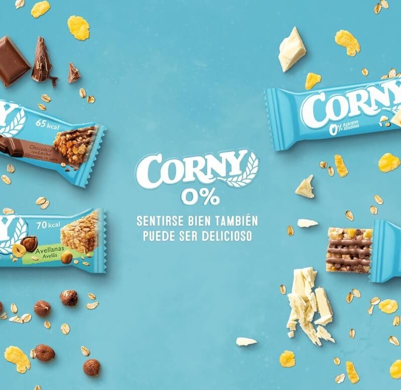 Corny Barritas de Cereales Chocolate Blanco Pack de 6 x 20 gr