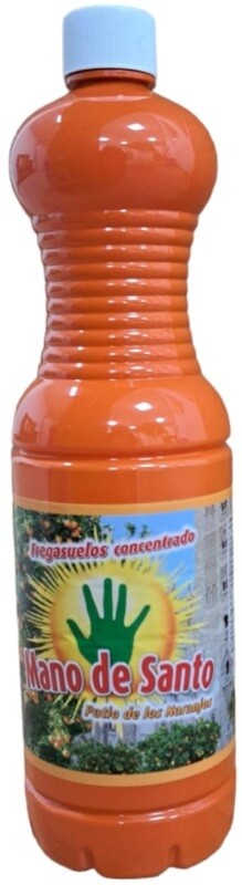 Mano de Santo Fregasuelos Concentrado Naranja 1,5L – Limpieza Profunda y Aroma Cítrico para un Hogar Radiante