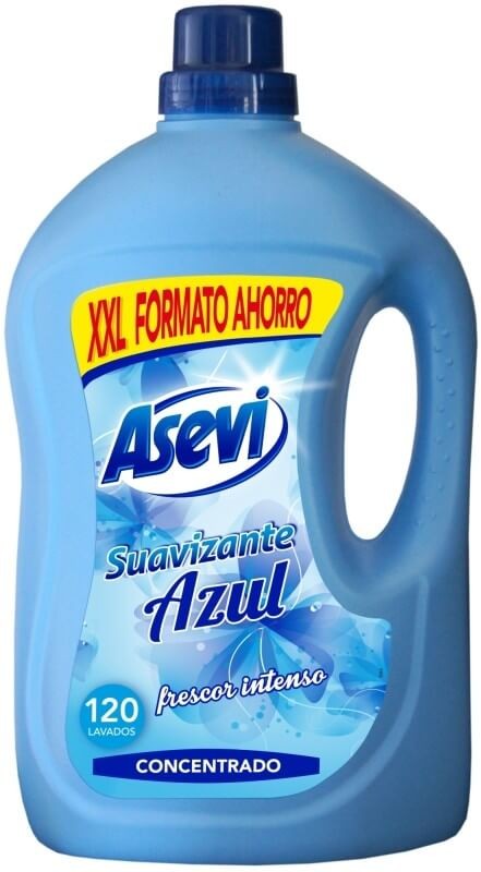 Asevi Suavizante Azul Concentrado 125 Lavados 2,76L - La Solución Definitiva para un Frescor Duradero