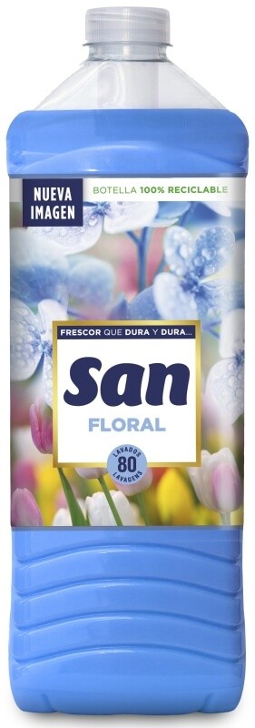 San Suavizante Azul Floral 80D