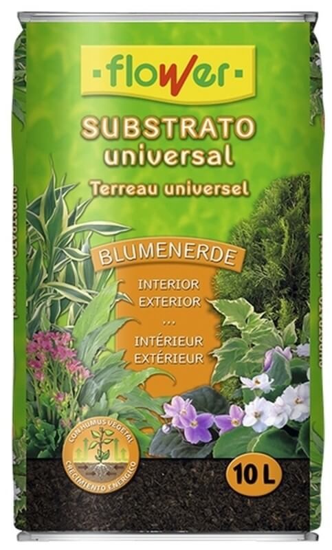 Flower Substrato Universal Blumenerde Int y Ext 10L