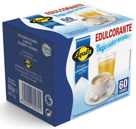 Ayala Edulcorante en 60 Sobres x 1G