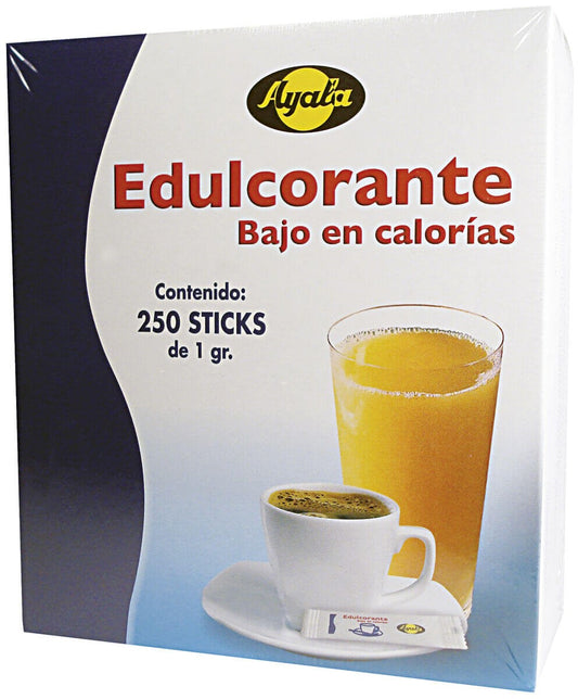 Ayala Edulcorante Bajo en Calorías – 250 Sticks de 1 g