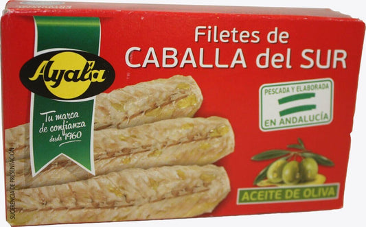 Ayala Filetes de Caballa del Sur en Aceite de Oliva 60g – Sabor Auténtico de Andalucía