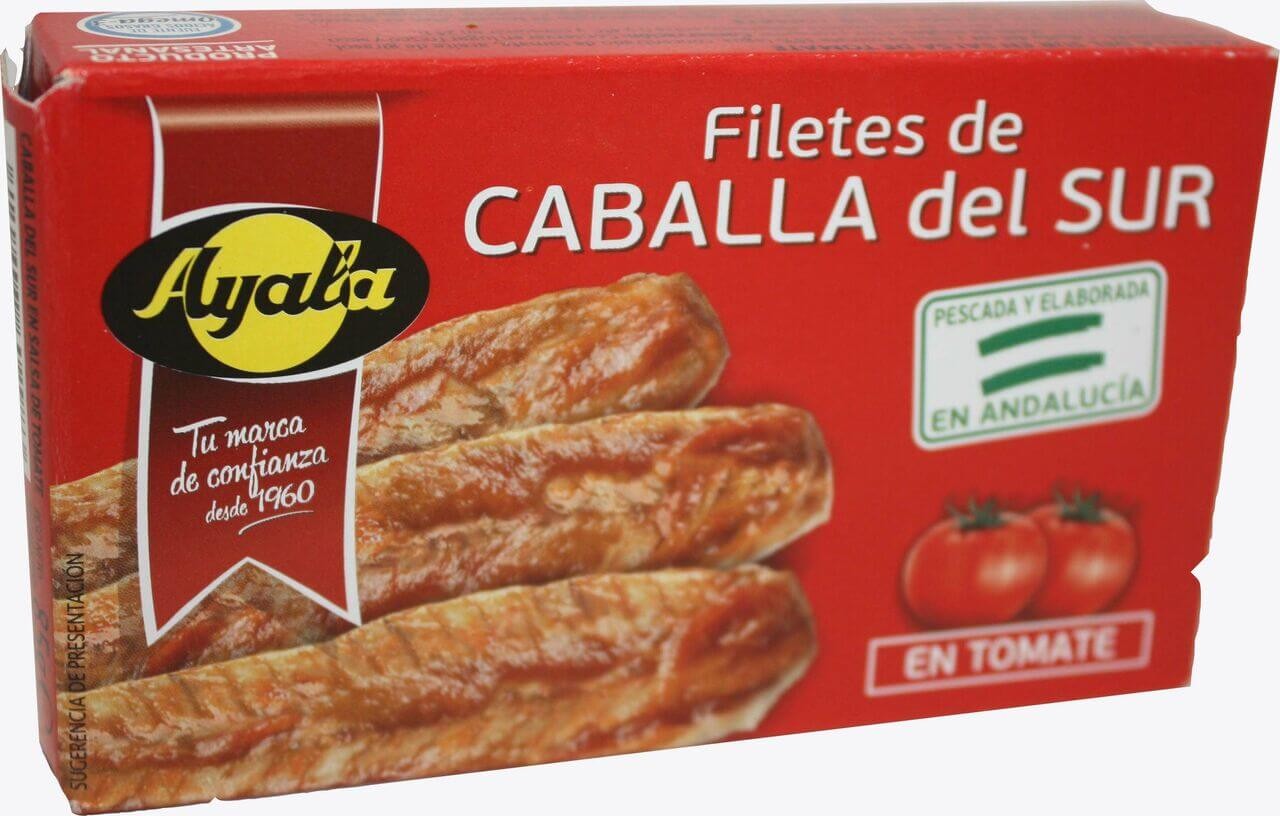 Ayala Filetes de Caballa del Sur en Tomate 60G
