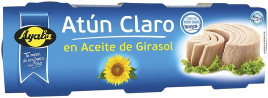 Ayala Atún Claro en Aceite de Girasol P-3X52G