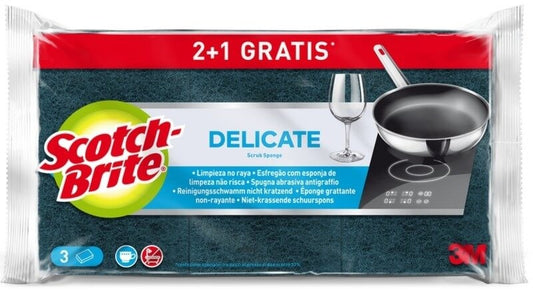 Scoth Brite Esponj no Raya Delicate 2 + 1