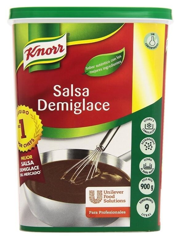 Knorr Salsa Demi-Glace 900 g - Base de Salsa Profesional para Platos con Sabor Excepcional