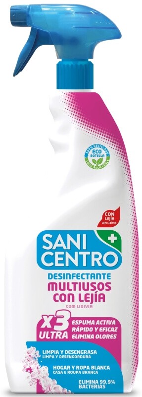 Sanicentro Desinfectante Multiusos con Lejía 750 ml