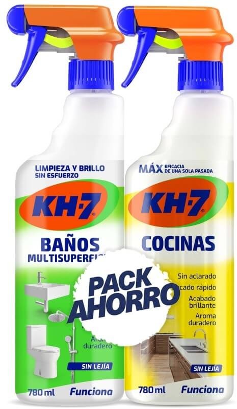 Pack Ahorro KH-7 Baños Multisuperficie y Cocinas 780 ml - Limpieza Integral con Máxima Eficiencia