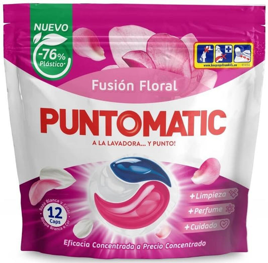 Puntomatic Fusión Floral Detergente Cápsulas 12U