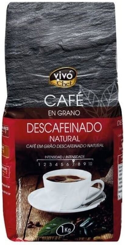 Vivó Chef Café en Grano Descafeinado Natural 1Kg