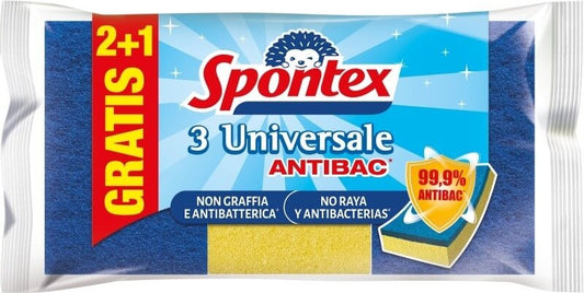 Spontex 3 Universale Antibac Azul 3+1