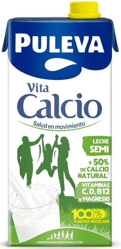 Puleva Leche Semidesnatado Calcio 6U x 1L