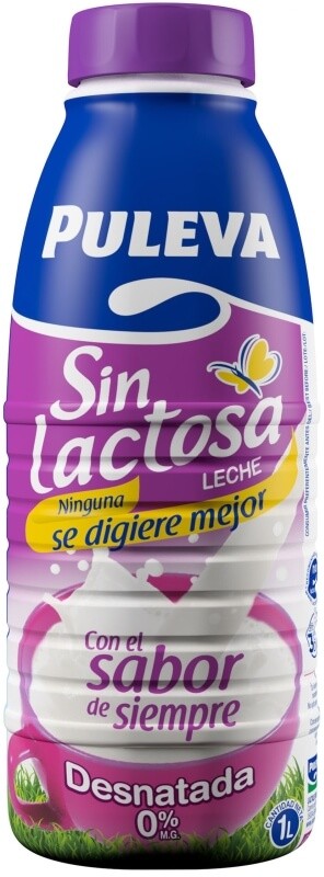 Puleva Sin Lactosa Desnatada 6U x 1L