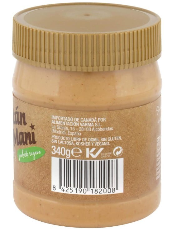 Capitán Maní Crema de Cacahuete 100% 340G