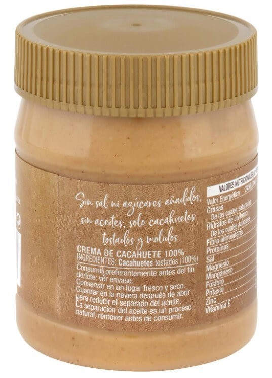 Capitán Maní Crema de Cacahuete 100% 340G