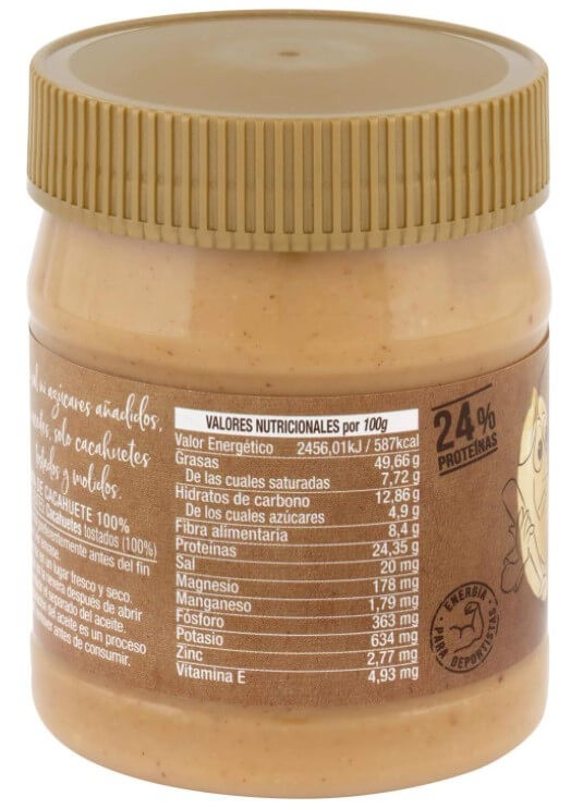 Capitán Maní Crema de Cacahuete 100% 340G