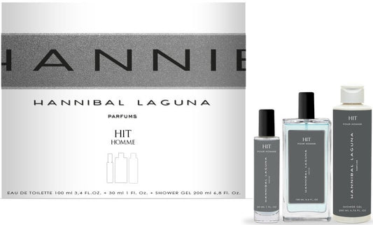 Hannibal LAguna Estuche Hit Homme Toilette 100Ml + Fl 30Ml + Gel 200Ml