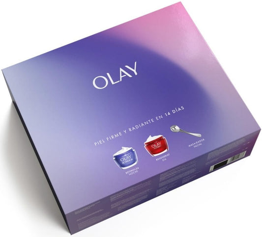 Olay Retinol24  Noche + Regenerist Día + Msj Roll