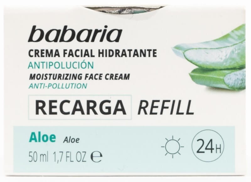 Babaria Crema Facial Hidratante Aloe Refill 50Ml