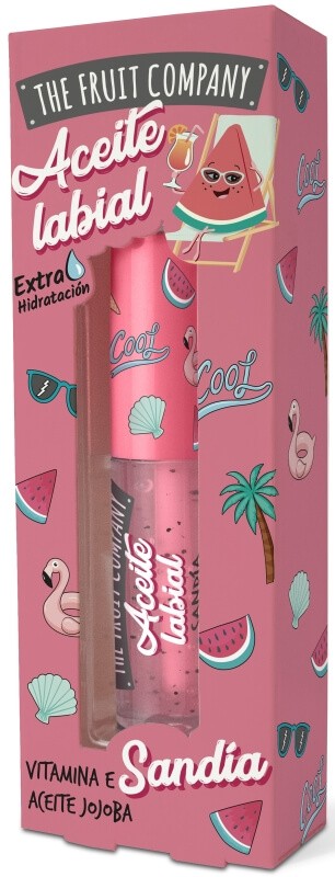 The Fruit Company Aceite Labial Sandía 3,6 ML – Hidratación y Dulzura para tus Labios