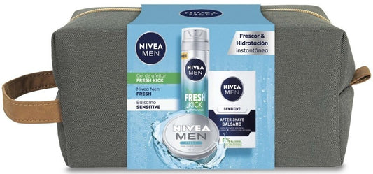 Nivea Neceser Men Fresh MASJ+G.AF+CR - Set de Cuidado Masculino Completo