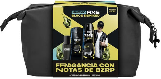 Axe Neceser Bzrp Black Remixed Deo+Gel+After