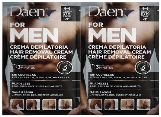 Daen For Men Depil Crema Viaje 2U x 20