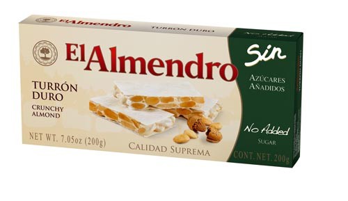 El Almendro Turrón Duro Sin Azúcares Añadidos 200G