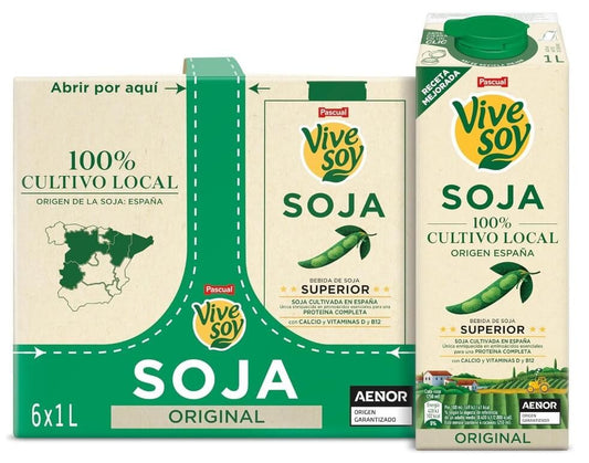 Vive Soy Soja Original Pack 6 x 1L