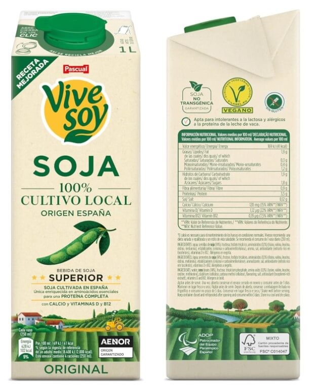 Vive Soy Soja Original Pack 6 x 1L