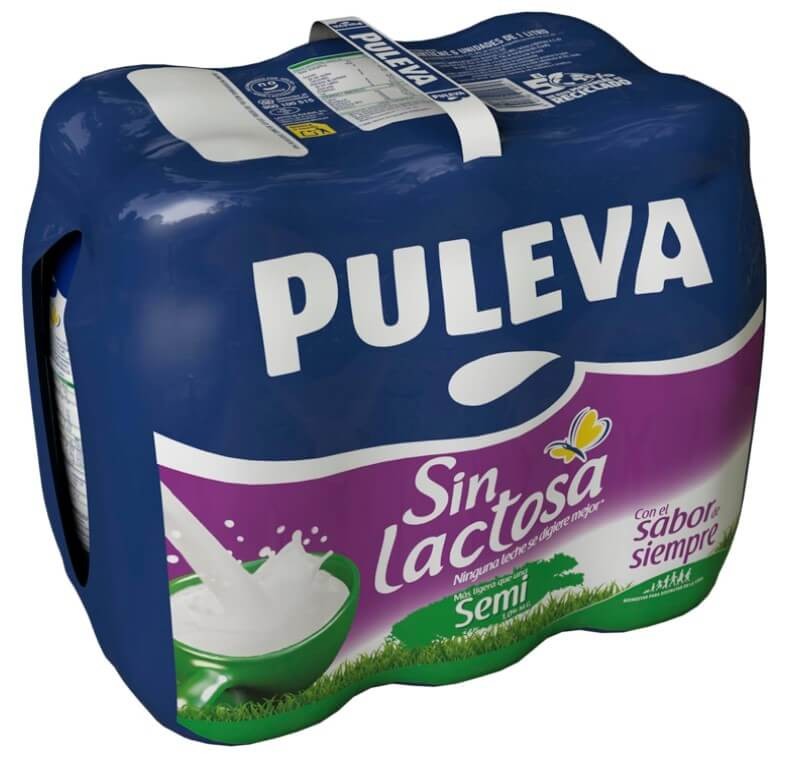 Puleva Leche Sin Lactosa Semi Pack 6x1L - El Sabor de Siempre, Fácil de Digerir
