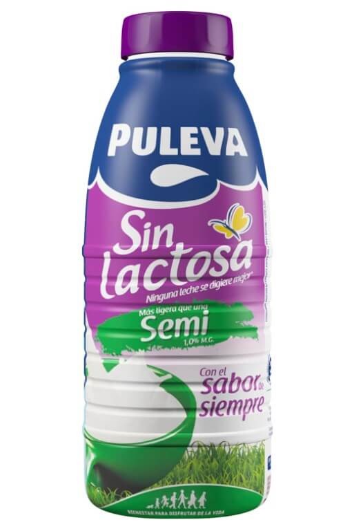Puleva Leche Sin Lactosa Semi Pack 6x1L - El Sabor de Siempre, Fácil de Digerir