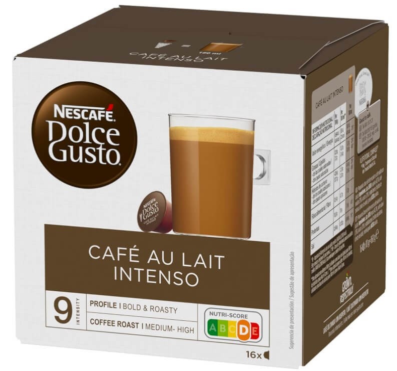 Nescafé Dolce Gusto Café con Leche Intenso 48 Cápsulas - Sabor y Crema en Cada Taza