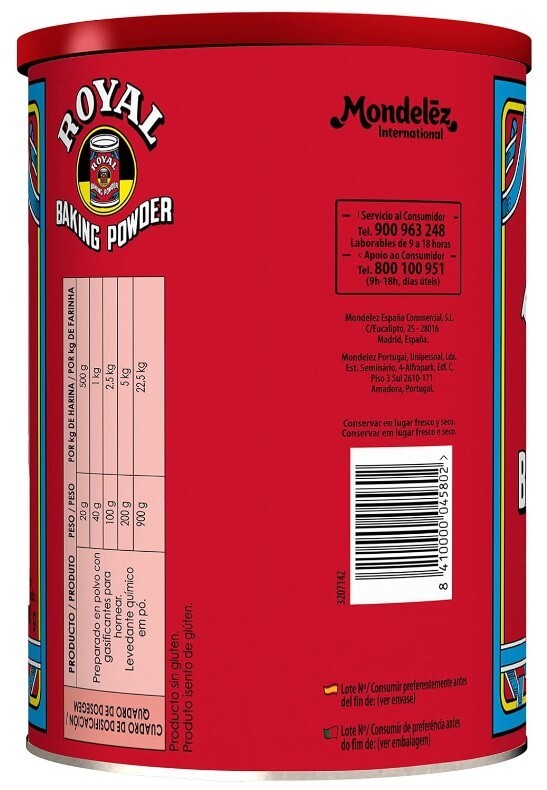 Royal Levadura Clásica en Polvo 900G