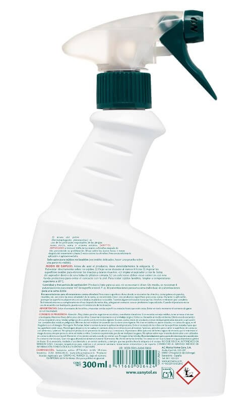 Sanytol Antiácaros y Chinches 300 ml
