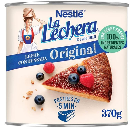 Nestlé La Lechera Leche Condensada Original 370 g - Sabor Dulce y Cremoso para Tus Recetas