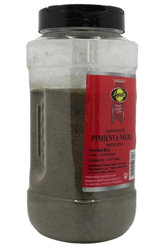 Ayala Pimienta Negra Molida 800G - Sazonador Extra de Alta Calidad
