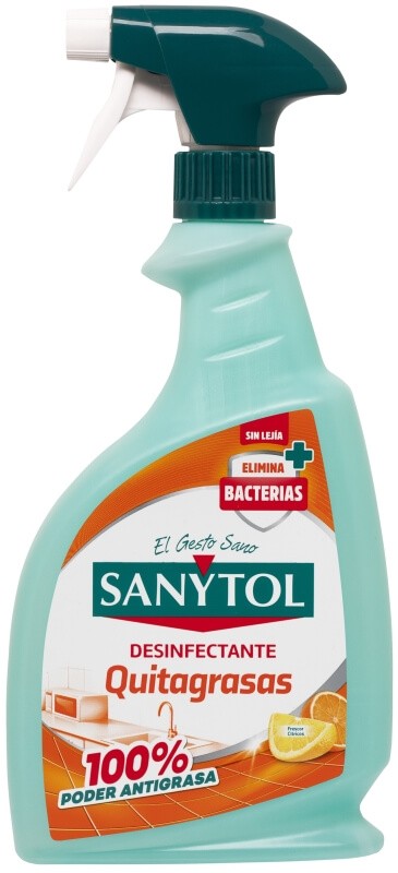 Sanytol Desinfectante Quitagrasas 750 ml - Limpieza y Desinfección sin Lejía