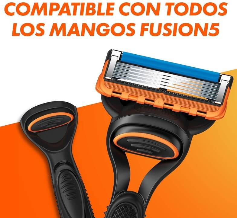 Gillette Fusion5 Recambios 4 Unidades