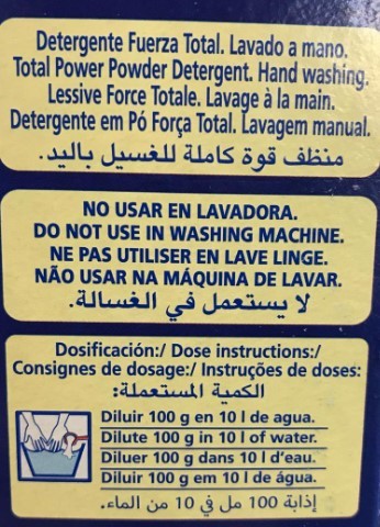 Lagarto Detergente en Polvo Lavado a Mano 400G