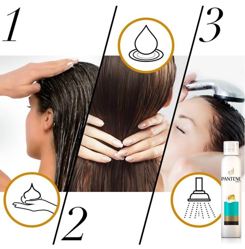 Pantene Pro-V Acondicionador en Espuma Purificante 180 ml – Ligereza y Frescura para Cabello Graso