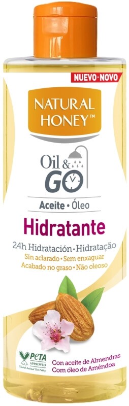 Natural Honey Oil & Go Hidratante 250 ml – Hidratación 24h con Aceite de Almendras