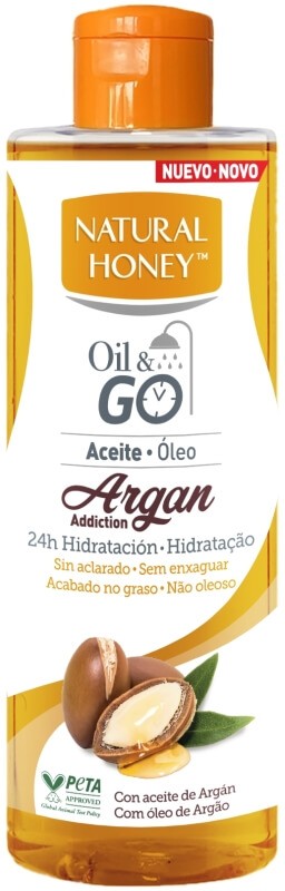 Natural Honey Oil & Go Argan Addiction 250 ml – Hidratación Intensa con Aceite de Argán