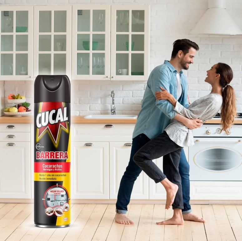 Cucal Barrera Cucarachas, Hormigas y Arañas 400 ml - Protección Eficaz y Duradera contra Insectos