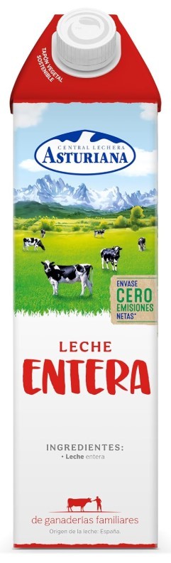 Central Lechera Asturiana Leche Entera Pack 6 x 1L