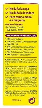 Iberia Tinte para Ropa Granate 40°C - Colores Intensos y Duraderos para tu Ropa