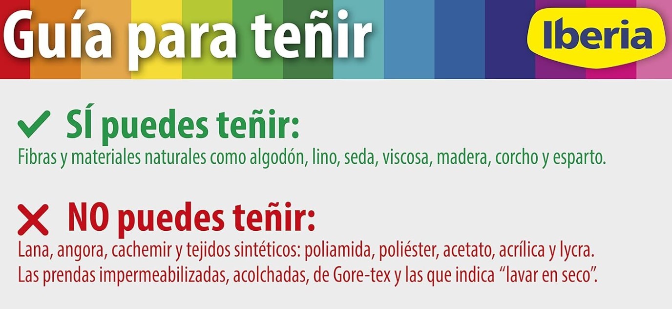 Iberia Tinte para Ropa Granate 40°C - Colores Intensos y Duraderos para tu Ropa