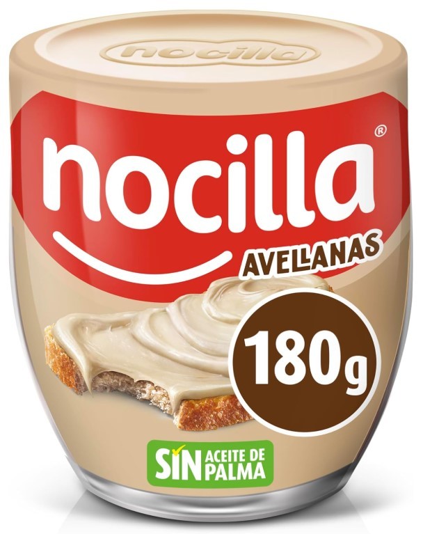 Nocilla Crema de Leche con Avellanas 180G - Sabor y Cremocidad en Cada Cucharada